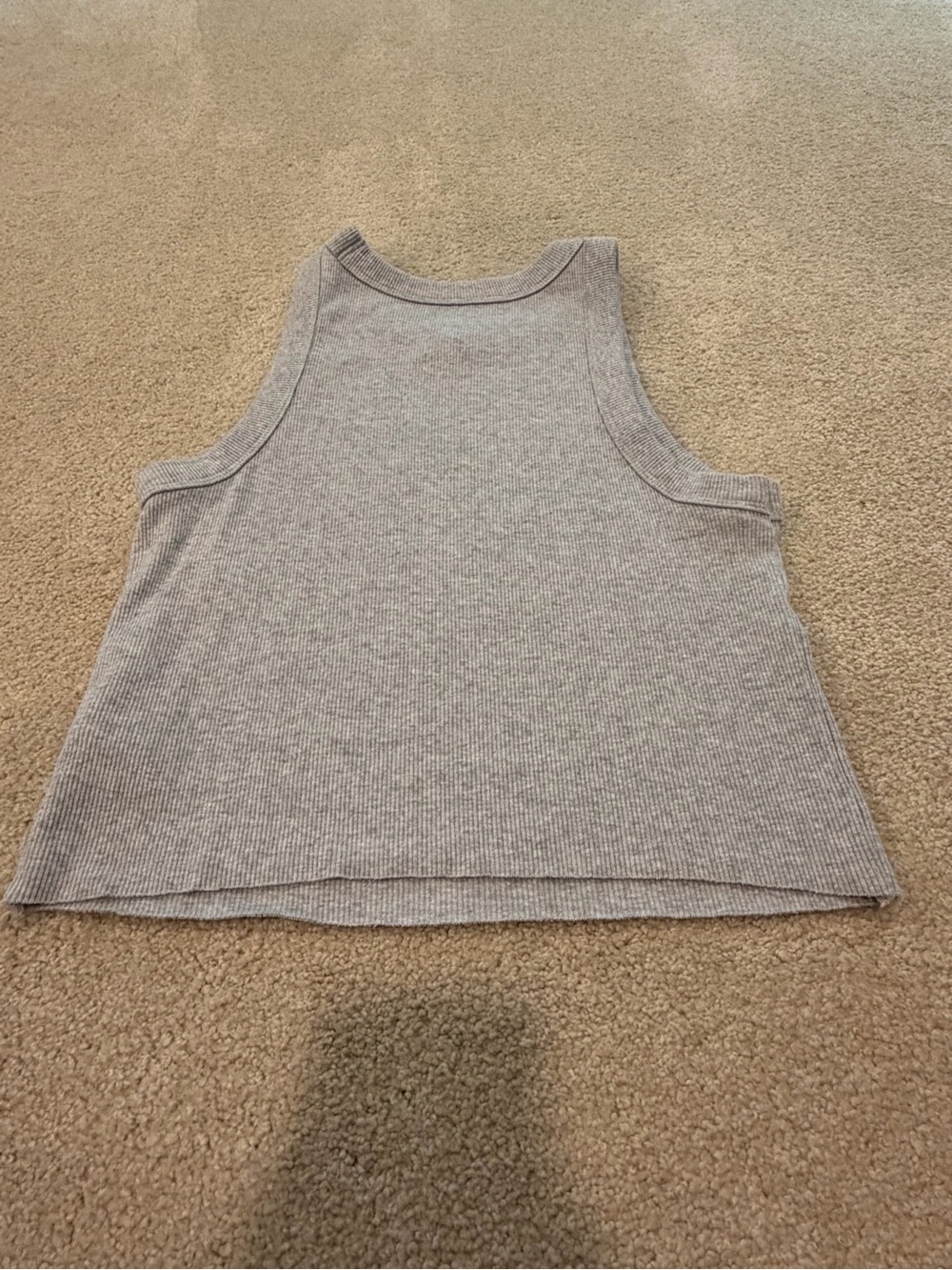 aerie Ribbed Tank Top in Heather Gray - Picture 8 of 10